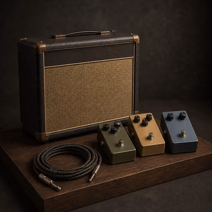 Walnut valve-combo and effects set