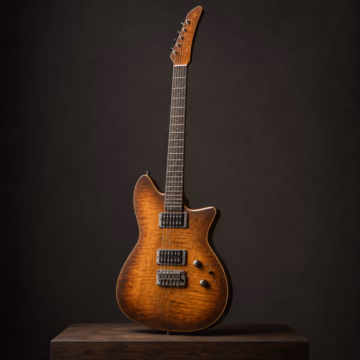 Amberline S-style electric guitar